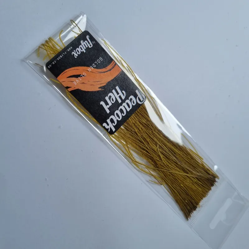 Flybox Peacock Herl Golden Olive-2